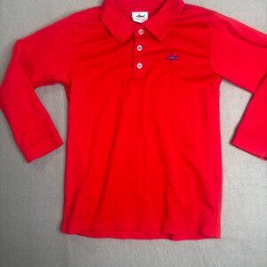 NWOT Saltwater Boys Company Signature Pima Long Sleeve Polo Red Fish sz. 10/12